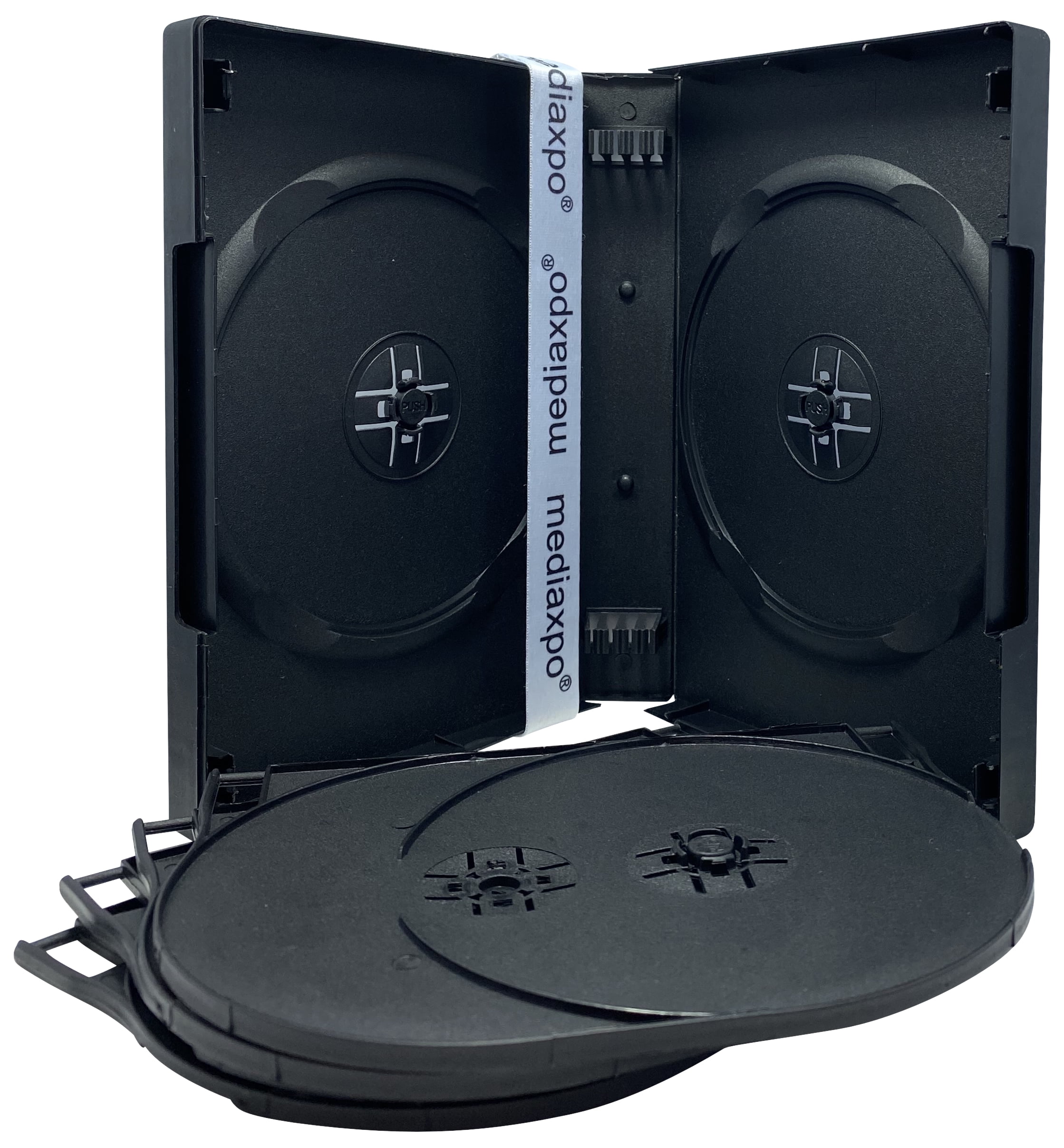 CheckOutStore 10 Black 10 Disc DVD Cases