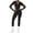 Black, variant on Women's Textured Yoga Bodysuit, Long Sleeve Zipper Front Yoga Suit with Waist Cinching Design, Sculpting Tight Bodysuit for Yoga, Workout, Gym and Casual Athleisure Wear Blackish Green