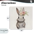 thumbnail image 4 of Stupell Industries Cottage Sweet Floral Crowned Bunny Canvas Art, 36 x 36, by Lazar Studio, 4 of 8