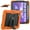 Orange, variant on Shockproof Case for Apple iPad Air 11-inch 2024 iPad Pro 11 2022/2021/2020/2018 4th/ 3rd/ 2nd/1st/ iPad Air 4 5 10.9", Shoulder Strap Kids Case with Pencil Holder/Screen Protector,Darkblue