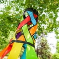 thumbnail image 5 of In the Breeze 5210 — Fiesta Diagonal Weave 60" Windsock — Colorful Lattice Windsock with Color-Coordinated Tails, 5 of 7