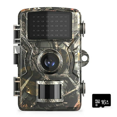 12MP 1080P Wildlife Trail and Game Camera with 16GB/32GB TF Card Motion Activated Camera IP66 Waterproof Outdoor Infrared Night Vision