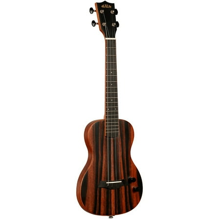 Kala Striped Ebony Solid Body Tenor Ukulele, with EQ & Bag