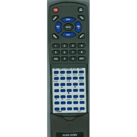 Replacement Remote for PHILIPS 313922886350, RT313922886350, FWC38037, FWC380, FWC3803701