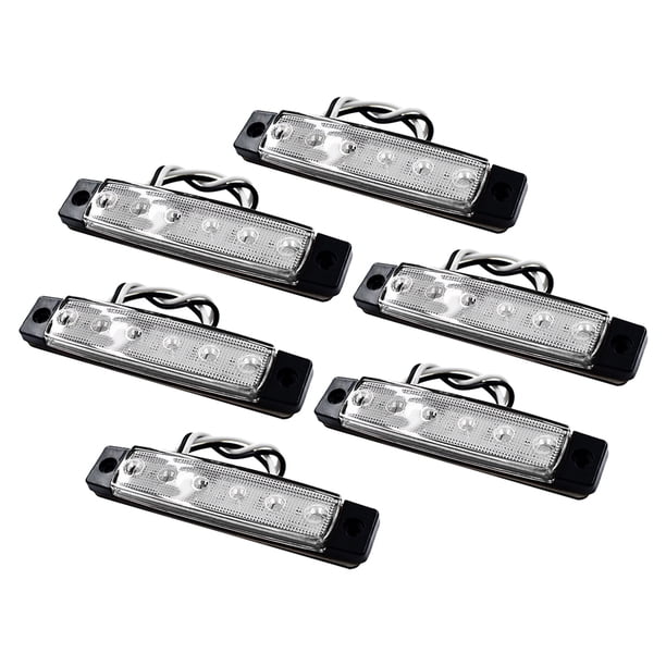 Luces de barco marino 6pcs 6 LED luces interiores Luces de navegación a prueba de agua