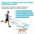 thumbnail image 2 of Correa para Perros Manos Libres Retráctil Bungee con Doble Mango Acolchado Correa de Cintura para Paseos de Perros Correa para Correr con Bolsa para Perro Negro Gris Plateado, 2 of 7