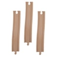 thumbnail image 4 of Luxshiny Railway Accessories 3Pcs Wood Train Track Toy for Assembling and Educational Development Children, 4 of 8
