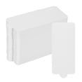 thumbnail image 1 of Uxcell 100pcs Mini Cake Boards, Mousse Cake Cardboards Rectangle Cupcake Bases (White), 1 of 5