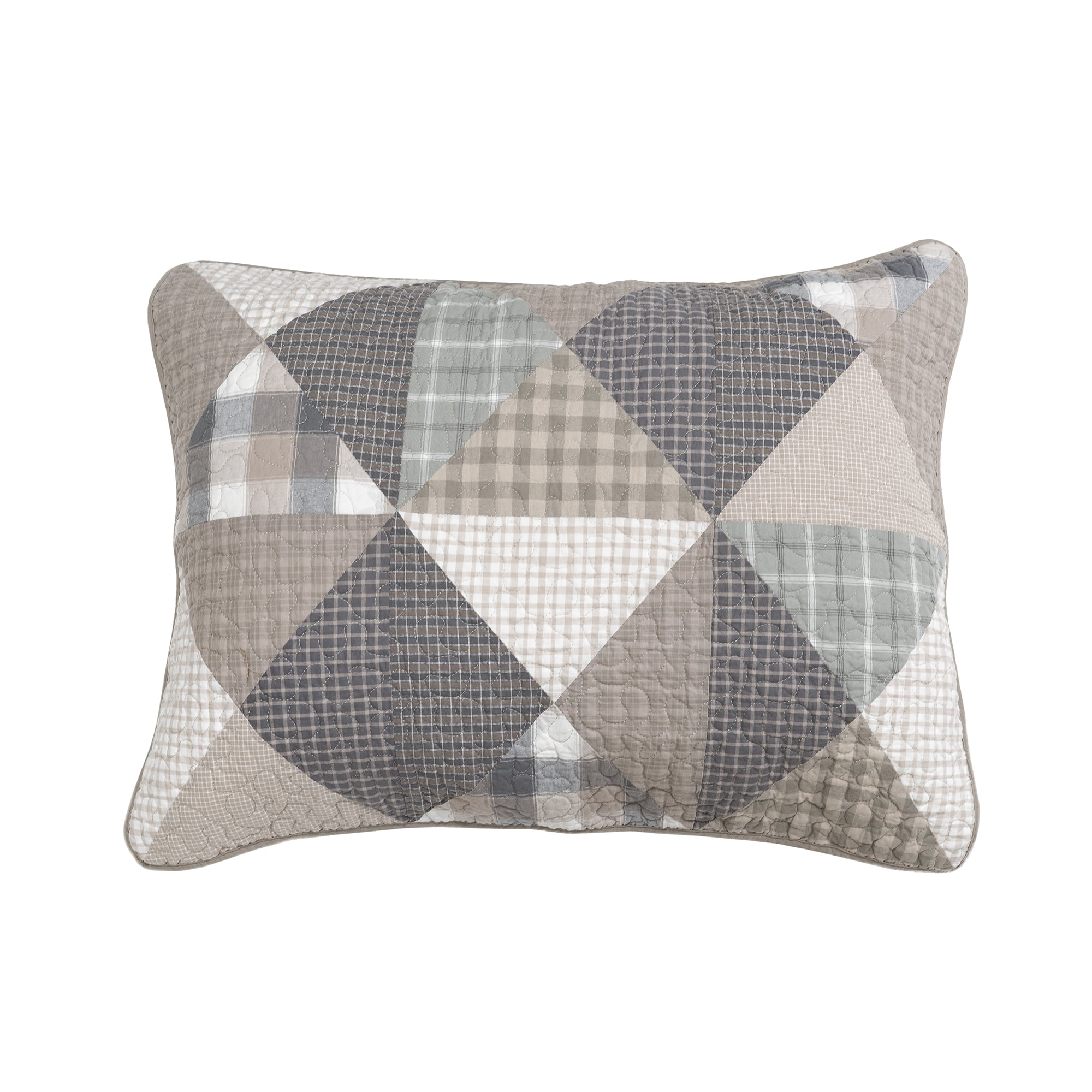 Donna Sharp Smoky Star 3PC Pieced Cotton Queen Quilt Set
