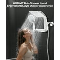 thumbnail image 5 of Hodvit High Pressure Rainfall Shower Head 10 Spray Handheld Showerhead Combo, 360° Degree Rotating Extension Arm, New, 5 of 10