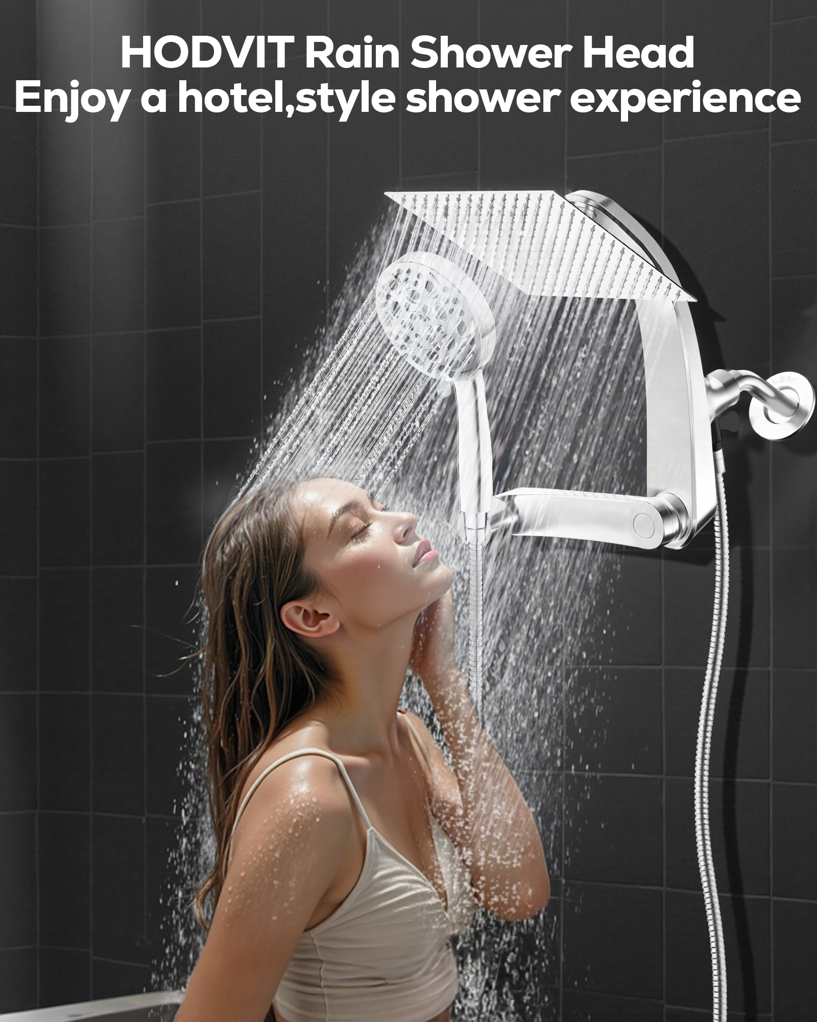 HODVIT High Pressure Rainfall Showerhead Combo with Handheld photo 5