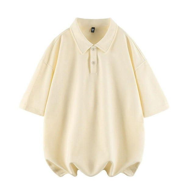 Aqestyerly Polo à Col Rabattu pour Hommes, Grande Taille, à la Mode, Tenue de Sport Décontractée, Léger, Respirant, Confortable