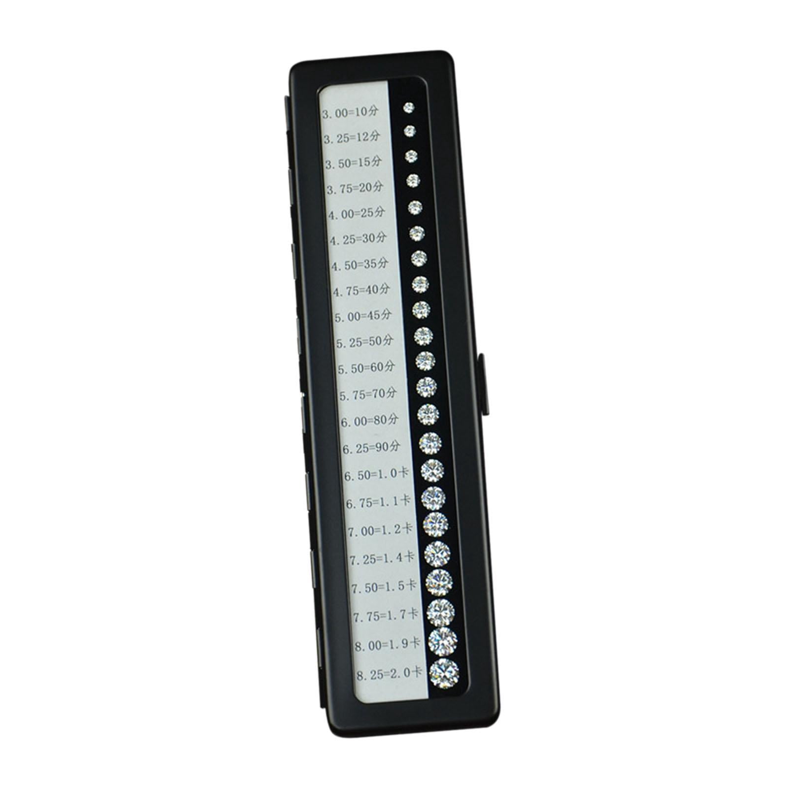 Milageto Simulated Diamond Size Grading Equipment Reference Contrast Size Tester Tool B
