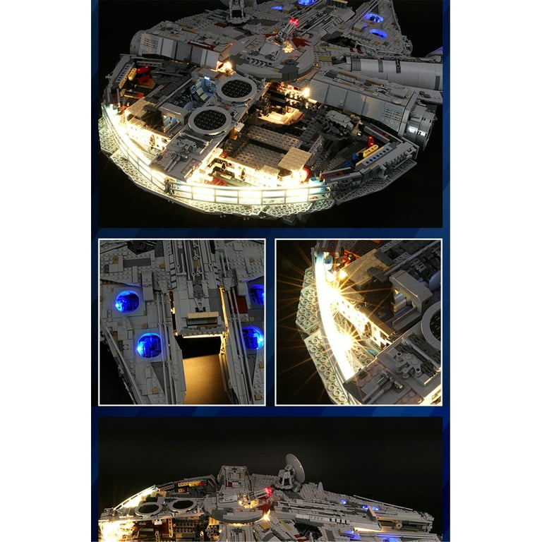 Q C Lighting Led Light Kit Lighting Set Compatible With The Lego Star Wars Movie Millennium Falcon 75192 Building Blocks Without Lego Set Walmart