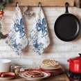 thumbnail image 6 of Blue Octopus Coastal Kitchen Towels Set of 4, Beach Starfish Nautical Coral Retro Absorbent Dish Towels for Kitchen, Microfiber Hand Towel, Quick Drying Tea Towel for Cleaning Decorative Dishcloths, 6 of 7