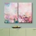 thumbnail image 3 of IDEA4WALL Canvas Print Wall Art Set Pastel Abstract Dandelion Flower Garden Digital Art Decor Bohemian Retro Floral Artwork Contemporary for Living Room, Bedroom, Office - Canvas 24"x36"x2, 3 of 5