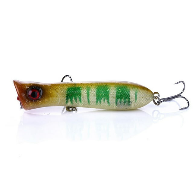 1pcs/10pcs 8cm Popper Fishing Lures Lures Fish Plastic Artificial 3D Fish Bait Simulation Hook Sea Bait