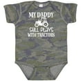 thumbnail image 3 of Inktastic Farmer My Daddy Still Plays with Tractors Boys or Girls Baby Bodysuit, 3 of 5