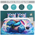 thumbnail image 6 of Eeyore 3 Piece Bedding Sets for Boys Girls Teens, Cartoon Soft Kids Duvet Cover with 2 Pillowcases, All Season Comforter Covers Bedroom Decor Gift, 90"x90", 6 of 8