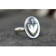 thumbnail image 3 of SS DESIGNS Sacred Heart Ring Sacred Heart Jewelry Heart Milagro Ring Flaming Heart Ring, 3 of 5