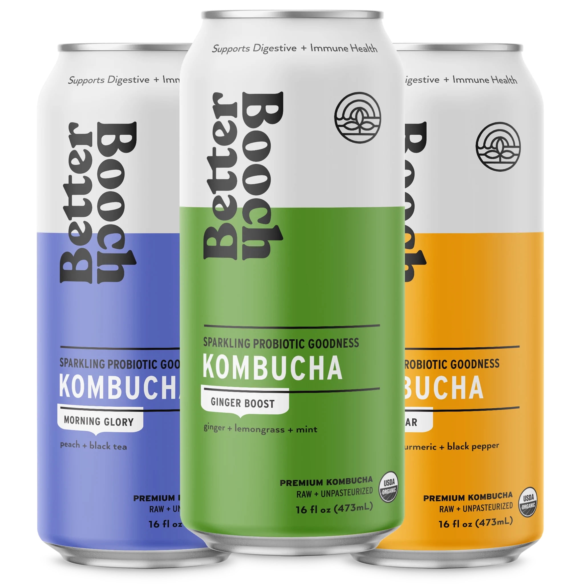 Better Booch Organic Kombucha Probiotic & Antioxidant Rich Raw