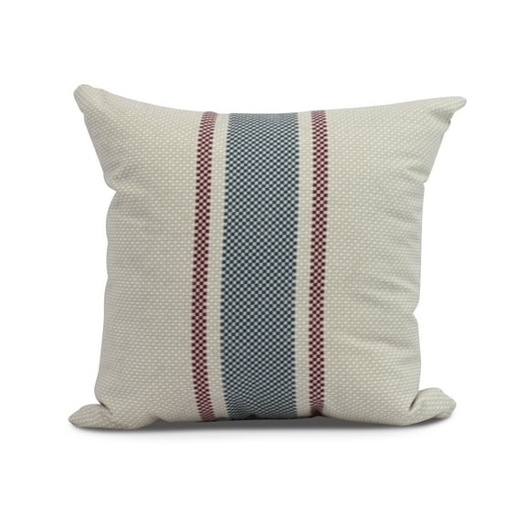 Simply Daisy, 18" x 18" Grain Sack Outdoor Pillow, Rust