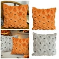 thumbnail image 2 of Halloween Pillow Covers 18x18, Cute Halloween Ghost Spooky Pillows Decorative Throw Pillows for Sofa Couch Bed Fall Holiday Outdoor Home Decorations, 2 of 6
