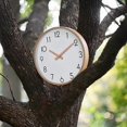 thumbnail image 4 of Silent Sweep Solid Wood Literary Clock, Simple Design, Nordic Wooden Clock, Wooden Wall Clock, 4 of 5