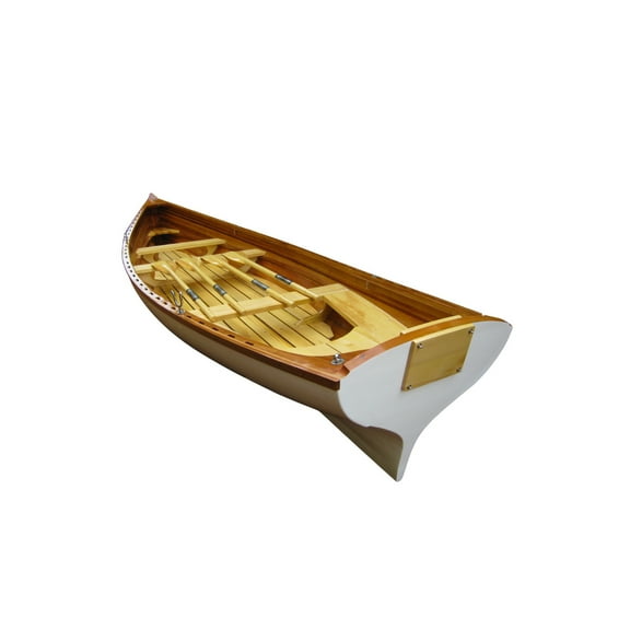 Old Modern Handicrafts Wooden Whitehall Row Boat with composite reinforcement and gelcoat 17ft