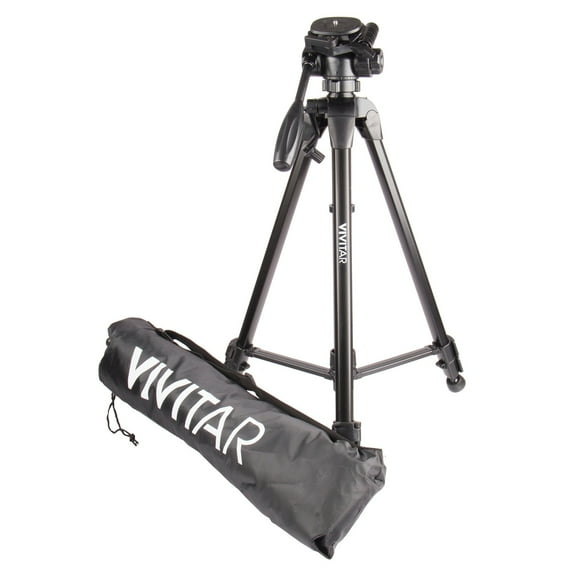 Vivitar Professional Tripod with 3-Way Fluid Pan Head, 62 Inches, VIV-VPT-3662