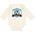 thumbnail image 3 of Inktastic Soccer Argentina Flag Banner Boys or Girls Long Sleeve Baby Bodysuit, 3 of 5