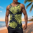 thumbnail image 2 of Ccpelsie Mens Tank Tops Summer Sleeveless Shirts Beach Graphic Tank Tops Casual Men Tank Top(Black,XXL), 2 of 5