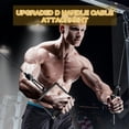 thumbnail image 3 of KORIKAHM Gym Fitness LAT Pulldown Attachments, Fat Arm Wrestling Exercise D Handle Cable Attachment, Arm Lifting Deadlift Handle Grip for Finger Wrist Strength, 3 of 9