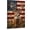 Frame-style, variant on Rustic American Flag Whitetail Deer Wall Art Patriotic Buck Farmhouse Decor