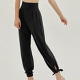 thumbnail image 2 of Tumotour Yoga Pants For Women Elastic Waist Pockets Straight-Leg Pants Stretchy Stylish Loose Comfy Modal Lounge Running Long Active Casual Sweatpants, 2 of 9