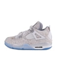 thumbnail image 2 of Nike Mens Air Jordan 4 Retro Laser White/Chrome-Metallic Silver 705333-105, 2 of 5