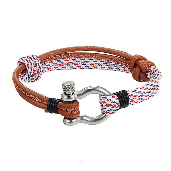 Mode Simple Réglable Parapluie Corde Boucle en Acier Inoxydable Bracelet Hommes et Femmes de la Personnalité Bijoux Cadeau