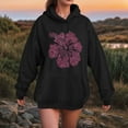 thumbnail image 5 of yueewhu Graphic Hoodies Women Y2k Oversized Sweatshirt Long Sleeve Pullover Sweater Cute Hooded Preppy Top Shirts L/L(Black, XL), 5 of 6
