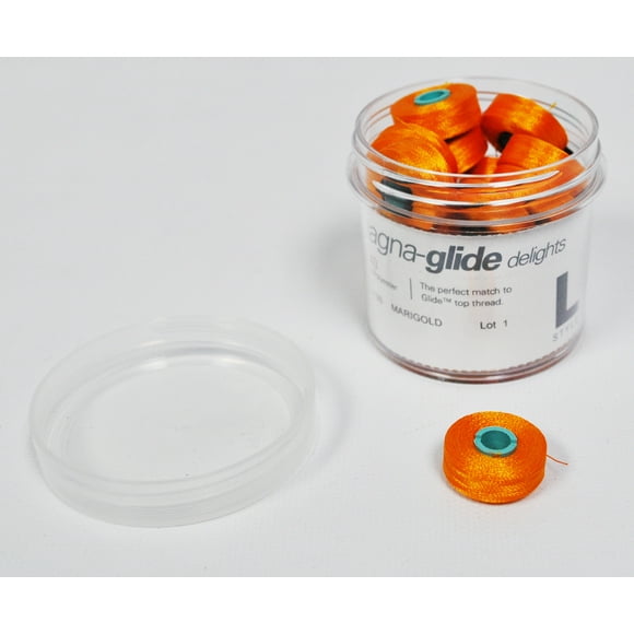 Fil-Tec Magna-Glide Delights Poly Style L Prewound Bobbins Marigold