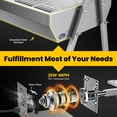 thumbnail image 3 of Ecojoy Rotisserie Grill Roaster, 132lbs Charcoal Grill Outdoor BBQ Grill Pig Lamb Spit Roaster with 25W Motor and Hand Crank, 3 of 9