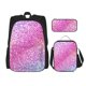 thumbnail image 1 of Easygdp Fun Rainbow Pink Mochila para Niños y Niñas con Set de Caja de Almuerzo y Estuche para Lápices 3 en 1, Mochila Escolar Estampada para Adolescentes, 1 of 7