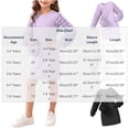 thumbnail image 4 of Auroural Girls Long Sleeve Knit Dress with Matching Mini Crossbody Bag Round Neck Ribbed Casual Outfit, 4 of 9