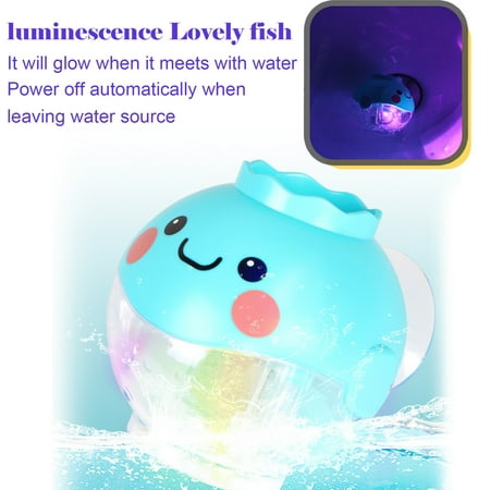 

Qiopertar Liquidación sin flete Lindos juguetes de baño de baño con spray de agua luminosa de natación flotante Ofertas por debajo de $5 esta semana