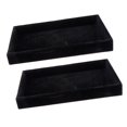 thumbnail image 1 of 2x Display Tray Shop Display Necklace Bracelet Display Black, 1 of 8