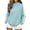 22# Light Green, variant on Mock Neck Sweatshirt Women Fall Fashion Oversized Turtleneck Pullover Side Stripes Long Sleeve Casual Sweatshirts Light Green M