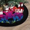 thumbnail image 3 of FMSHPON Colorful Wolf Xmas Christmas Tree Skirt Stand Mat for Holiday Party Decoration Indoor Outdoor 48 inches, 3 of 3