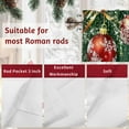 thumbnail image 7 of Winter Christmas Valances for Windows, 54 x 18in, Red Ball Ribbon Snowflake Pine Branch Rod Pocket Kitchen Valance Curtain Light Filtering Window Treatments for Living Room Bedroom, 1 Panel, 7 of 7