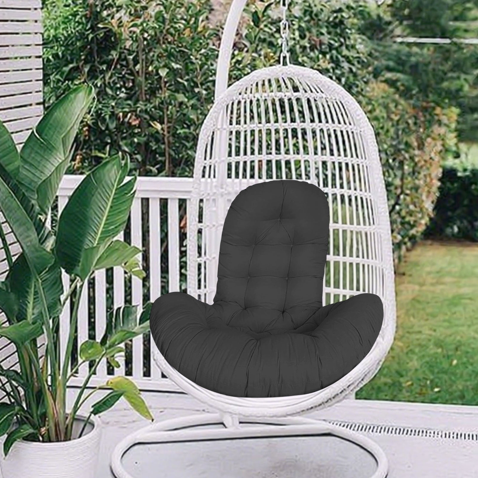 geerera Thickened Egg Chair Cushion Replacement, Hanging Basket Seat Cushion Pillow,Hammock Swing Chair Cushion, for Indoor & Outdoor Hanging Chairs, Porch, Patio