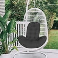 thumbnail image 6 of Tunhigl Egg Chair Cushion - Basket Swing Pad, Breathable Polyester, Non-Slip Bottom, UV-Resistant, Zipper Washable, Indoor/Outdoor Patio Garden Chair Accessory Black, 6 of 8