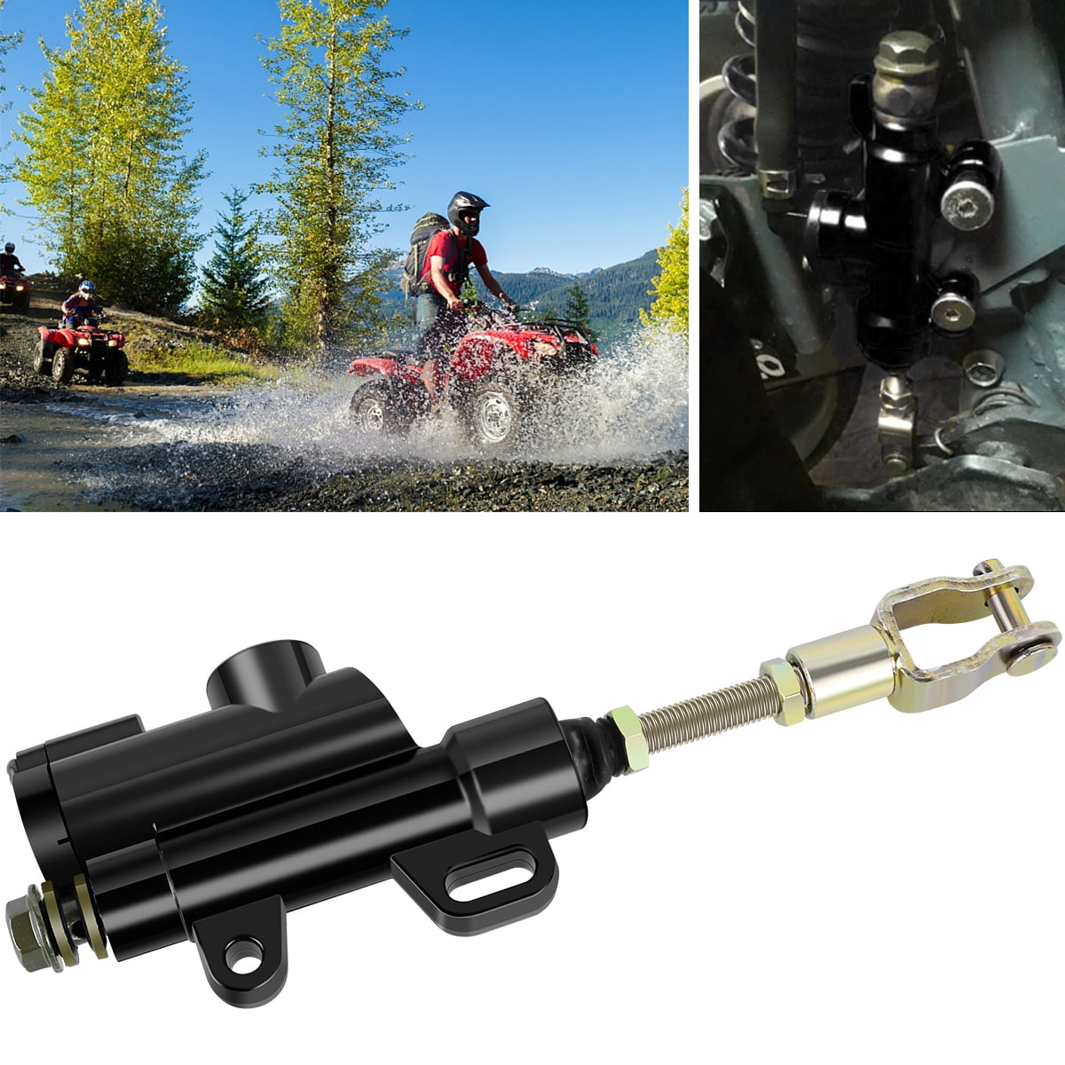 10mm Rear Hydraulic Brake Cylinder Aluminum Alloy Rear Brake Cylinder